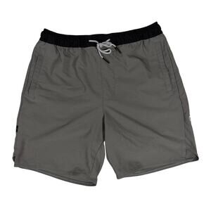 Stance Complex Athletic Hybrid Stretch Gym Shorts 7" Inseam Gray Medium